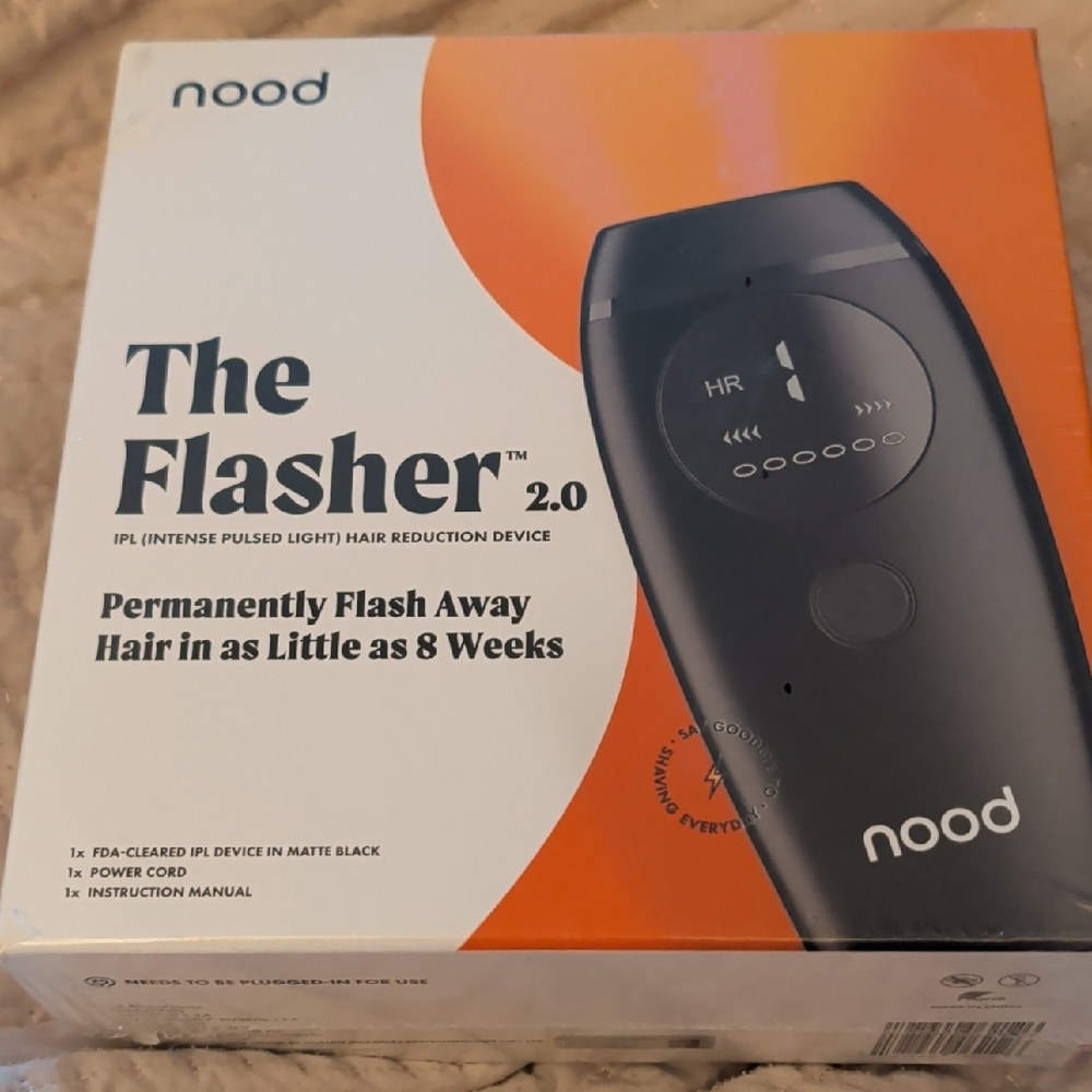 Nood The Flasher 2.0 IPL Hair Removal Device New in Box Free Shipping